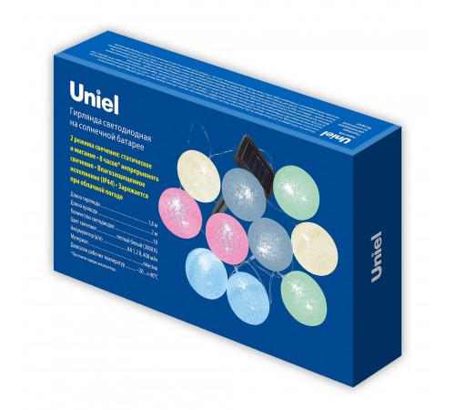 Гирлянда на солнечных батареях Uniel UL-00010436 USL-S