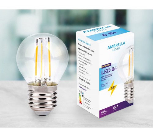 Лампа светодиодная Ambrella Light 203915 G45