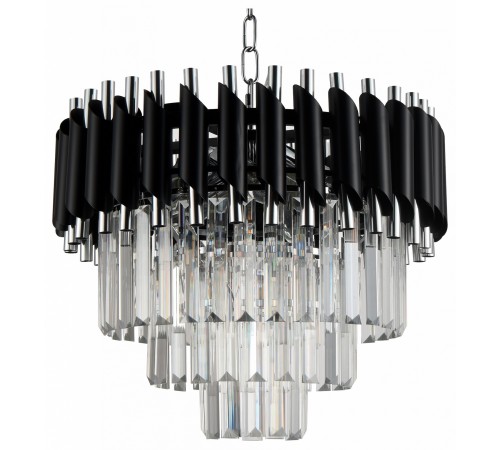 Подвесная люстра Natali Kovaltseva DARIAN 76017/5C CHROME BLACK Darian