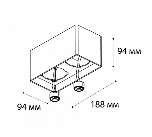 Накладной светильник Italline FASHION FX2 black Fashion