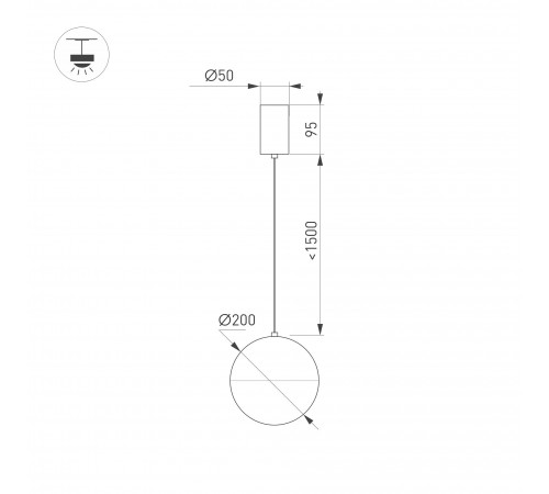 Подвесной светильник Arlight 035991 EMISFERO