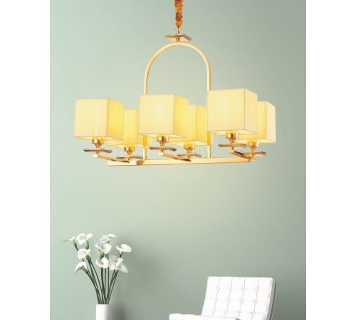 Подвесная люстра LUMINA DECO LDP 17100-6 GD Liniano