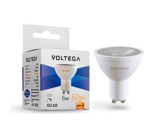 Лампа светодиодная Voltega 7108 Sofit dim GU10 Lens
