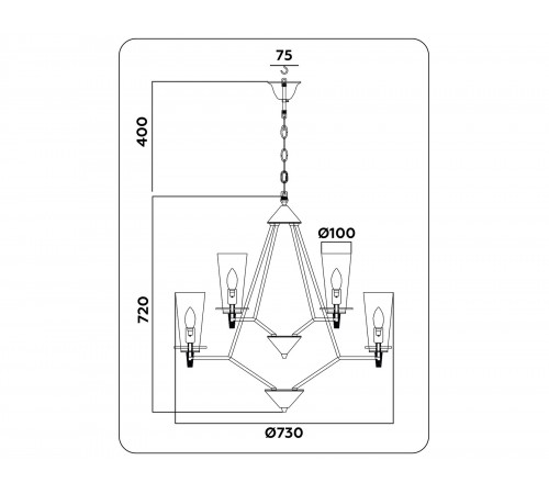 Подвесная люстра Ambrella Light TR3238 TR