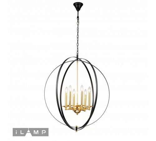 Подвесная люстра iLamp 9977-800 GL+BK Element