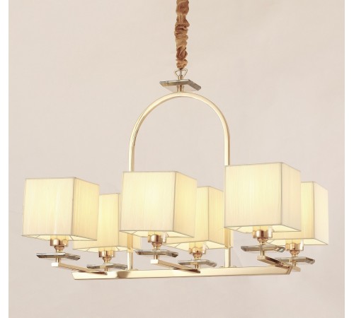 Подвесная люстра LUMINA DECO LDP 17100-6 GD Liniano