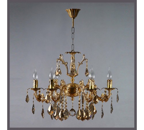 Подвесная люстра Ambiente by Brizzi 2118/6 AB Honey Leaf Granada