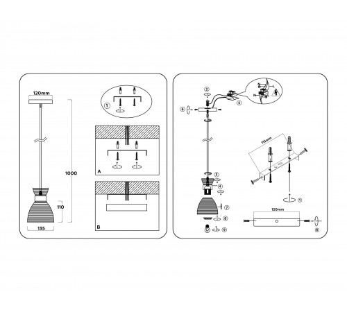 Подвесной светильник Ambrella Light TR3401 TR