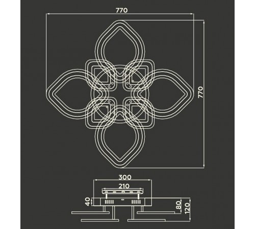 Потолочная люстра Ambrella Light FA8844 FA