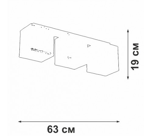 Накладной светильник Vitaluce V2879-1/3PL V2879