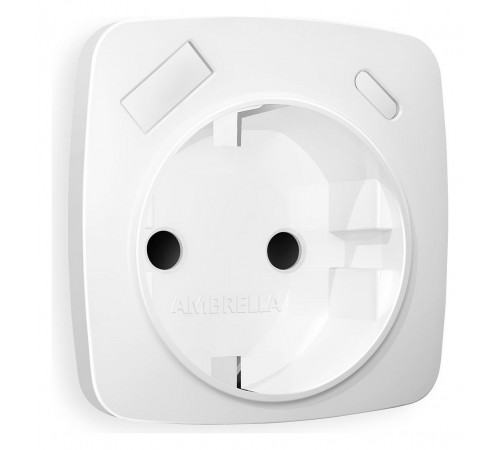 Накладка для розетки с заземлением и со шторками и 2хUSB type A и C Ambrella Volt OP1300 Quant