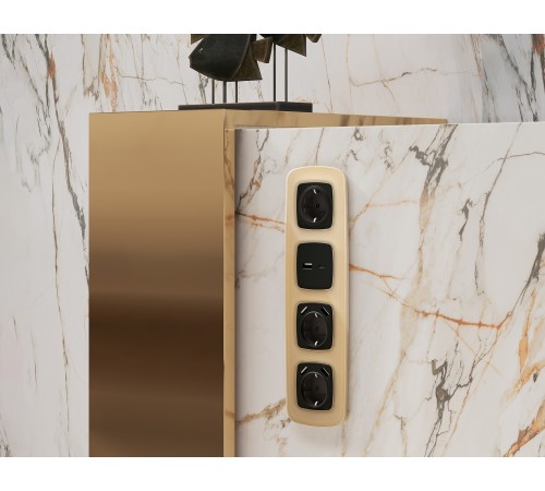 Рамка на 1 пост Ambrella Volt OF320601 Radian Стекло органическое