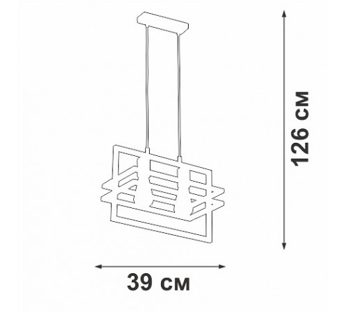 Подвесной светильник Vitaluce V2861-1/2S V2861