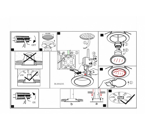 Встраиваемый светильник Eglo 94235 Peneto