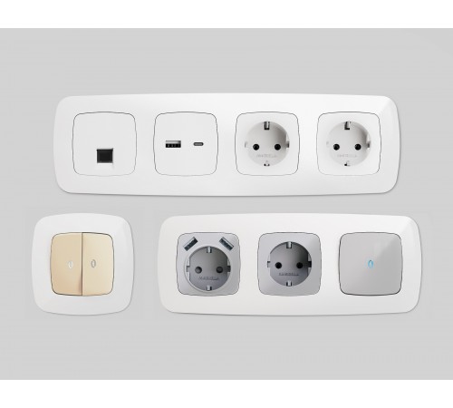 Рамка на 5 постов Ambrella Volt OF140105 Ecta