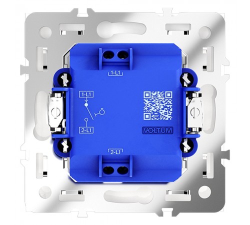 Выключатель одноклавишный без рамки Voltum VLS010601 S70