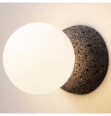 Накладной светильник iLamp 10695W/1-D100 BK-WH Foxtrot