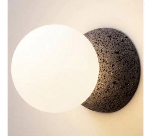 Накладной светильник iLamp 10695W/1-D100 BK-WH Foxtrot