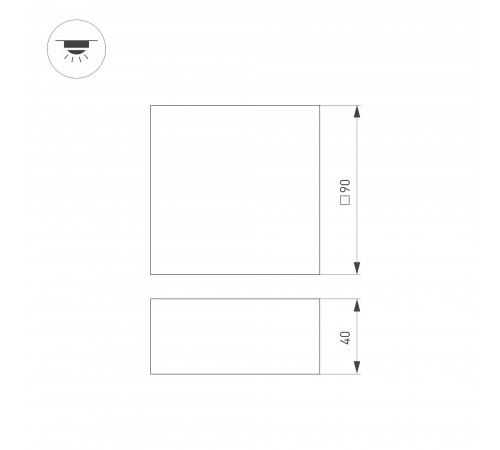 Светильник для потолка Грильято Arlight 038336(1) GRIGLIATO