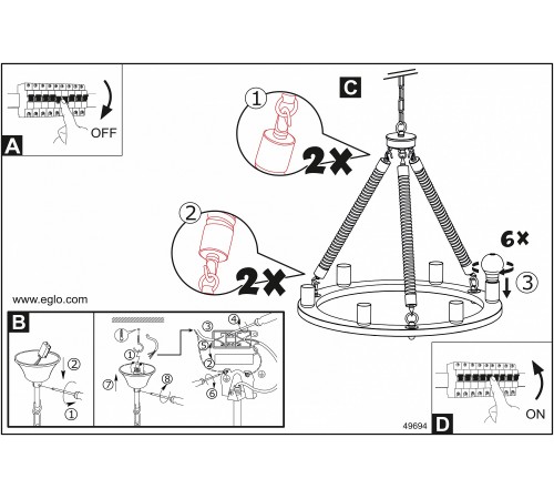 Подвесной светильник Eglo 49694 Findlay