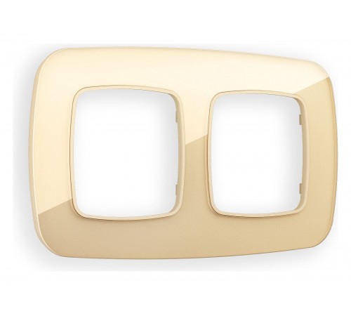 Рамка на 2 поста Ambrella Volt OF320602 Radian Стекло органическое