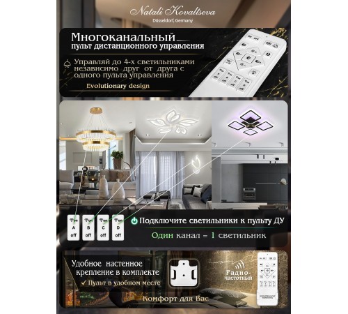 Подвесной светильник Natali Kovaltseva INNOVATION STYLE 83108 Royalton