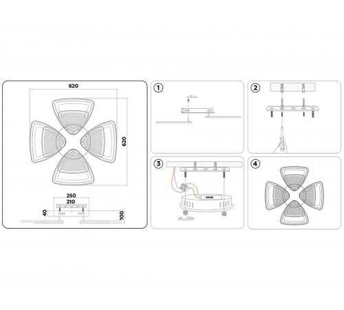 Потолочная люстра Ambrella Light FA4283 FA