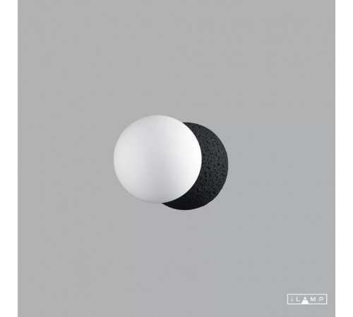 Накладной светильник iLamp 10695W/1-D100 BK-WH Foxtrot