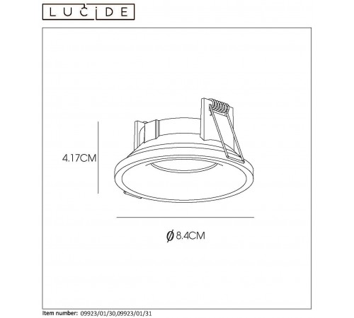 Встраиваемый светильник Lucide 09923/01/31 Ziva