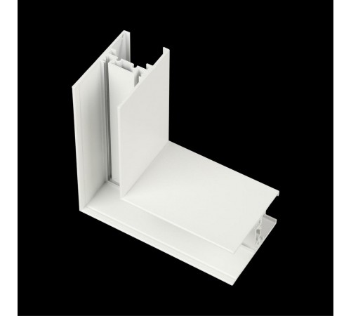 Соединитель угловой L-образный для треков накладных Aployt APL.0182.10.02 Magnetic track 48