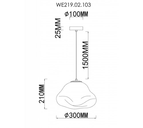 Подвесной светильник Wertmark WE219.02.103 Isola