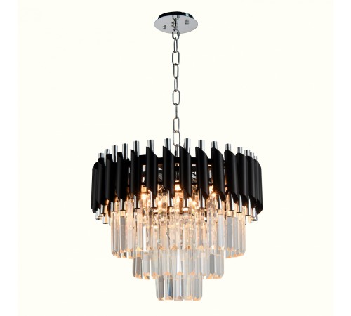 Подвесная люстра Natali Kovaltseva DARIAN 76017/5C CHROME BLACK Darian