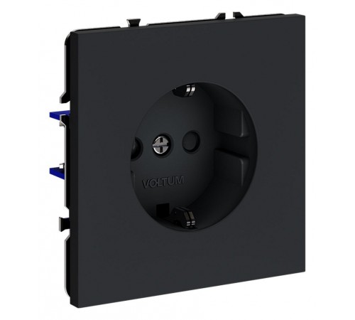 Розетка с заземлением и со шторкой, без рамки Voltum VLS040207 S70
