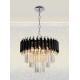 Подвесная люстра Natali Kovaltseva DARIAN 76017/5C CHROME BLACK Darian