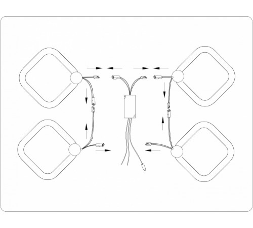 Потолочная люстра Ambrella Light FA3819 FA