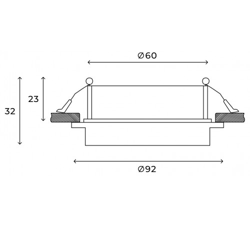 Встраиваемый светильник Hesby Lighting HSBL_0119 Vestby