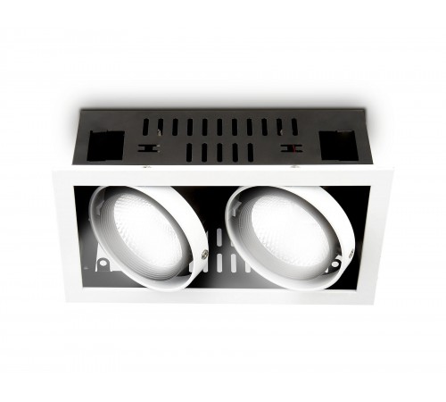 Встраиваемый светильник Ambrella Light T812 BK/CH 2*12W 4200K T