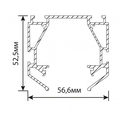 Профиль-держатель встраиваемый Feron 48286 S26