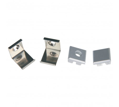 Набор заглушек и скоб для профиля Uniel UL-00000625 UFE-N05 SILVER A POLYBAG