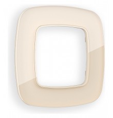 Рамка на 1 пост Ambrella Volt OF350301 Radian Стекло натуральное