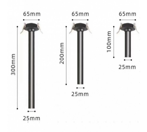 Встраиваемый светильник iLedex 999.3W-100 BK Telescope