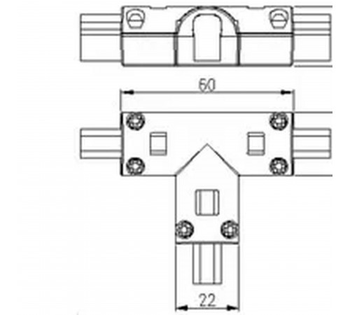 Набор соединителей лент T-образные жесткие Arlight 022706 NEON