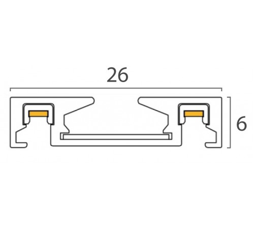 Трек накладной Italline IT09-9020 black tube KREATOR