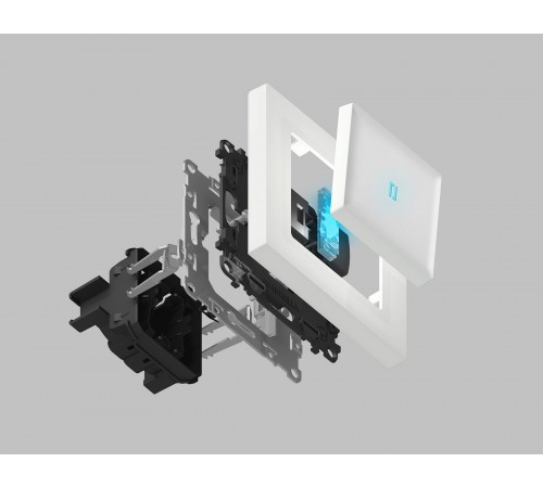 Механизм выключателя двухклавишного Ambrella Volt VM115 Quant