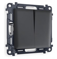 Выключатель проходной двухклавишный Ambrella Volt MA903020 Quant