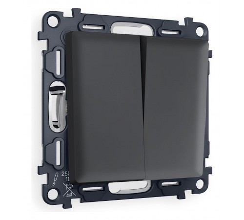 Выключатель проходной двухклавишный Ambrella Volt MA903020 Quant