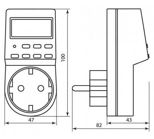 Розетка с таймером Feron 23257 TM24