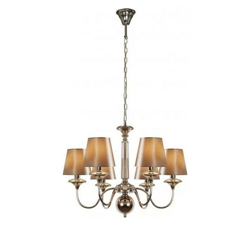 Подвесная люстра iLamp P2406-6  Nickel Rolling