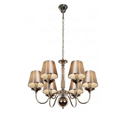 Подвесная люстра iLamp P2406-6  Nickel Rolling