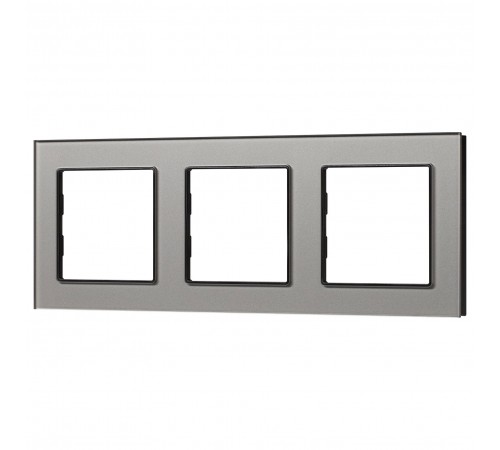 Рамка на 3 поста Arlight 43801 GLARE
